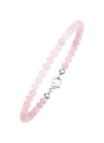 Armband met echte rozenkwarts 