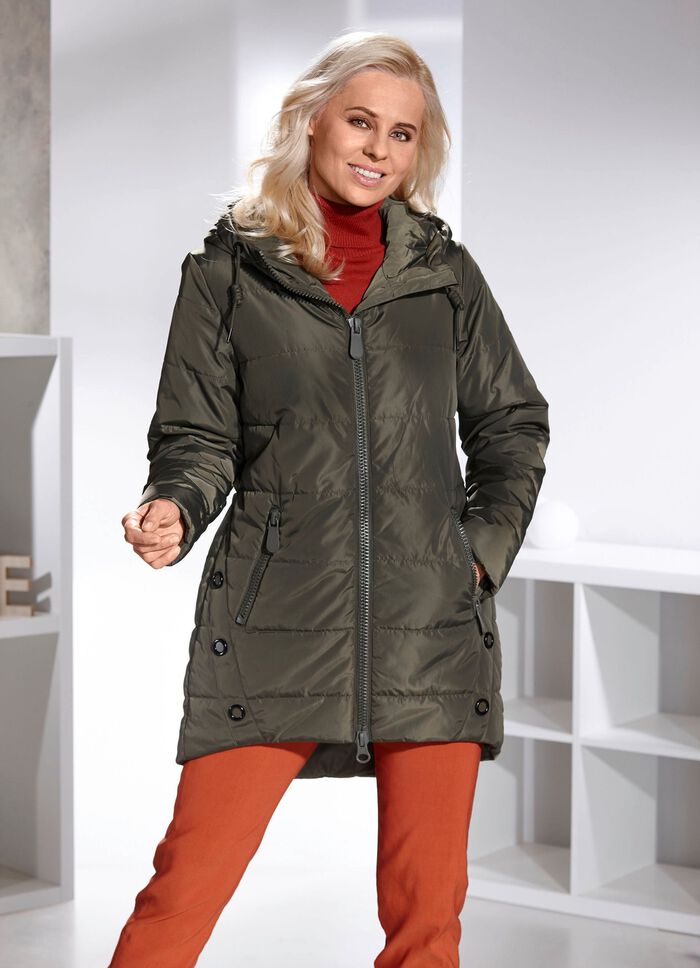 Jas met vaste capuchon 