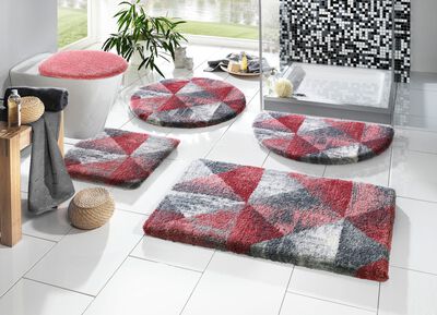 Badmattenset van Grund met geometrisch dessin 