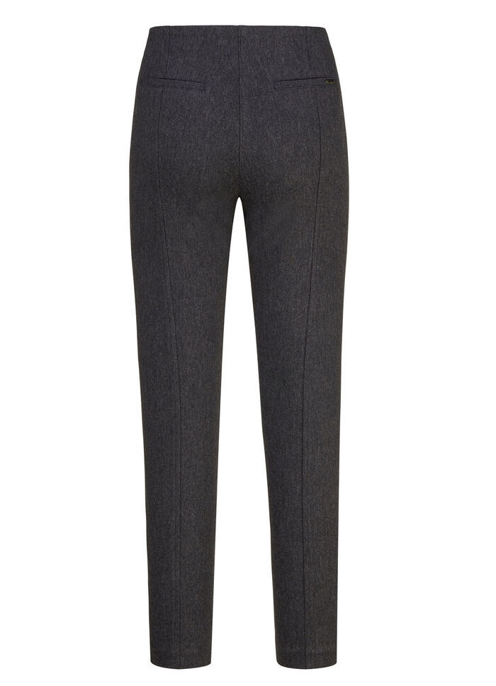 Broek met zakken met ritssluiting ANTRACIET GEMÊLEERD