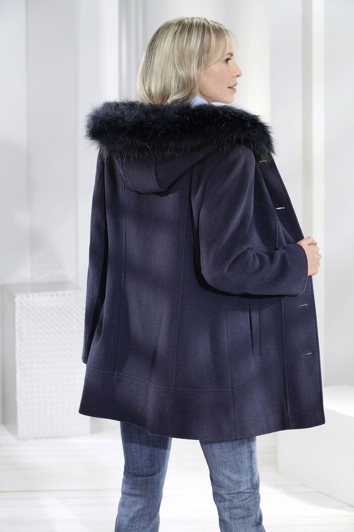 Jas met vaste capuchon 