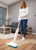 Livington SteamTwister stoomroterende mop WIT