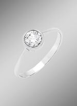 Solitaire damesring met diamant 