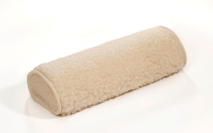 Nekkussen van natuurlijke scheerwol 