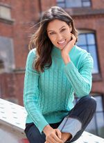 Trui met decoratief kabeldesign 