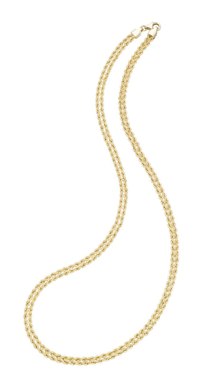 Koordkettingset van fijn goud 585/- 