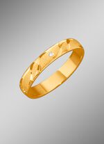 Trouwring met golfmotief 