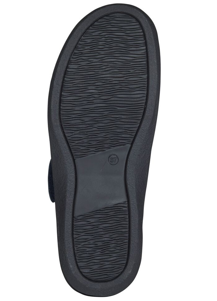 Comfortabele damesmuiltjes met uitneembaar voetbed DONKERBLAUW