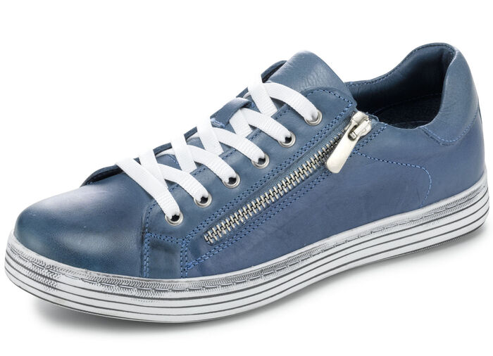 Gemini veterschoen met praktische ritssluiting aan de zijkant JEANS