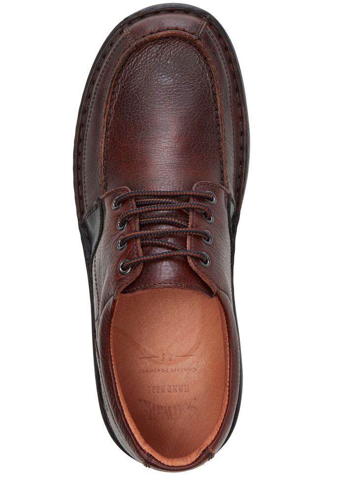 GINO GALANTE, stijlvolle heren veterschoenen met uitneembaar voetbed BORDEAUXROOD