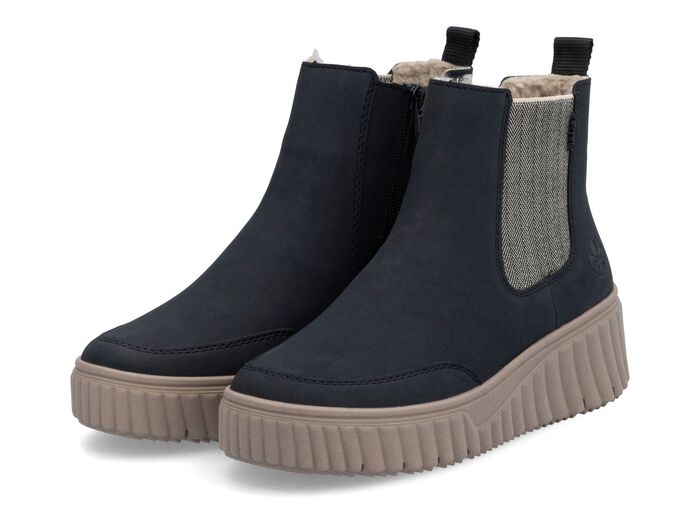 Rieker, trendy dameslaarzen, winterschoenen, met uitneembaar voetbed 