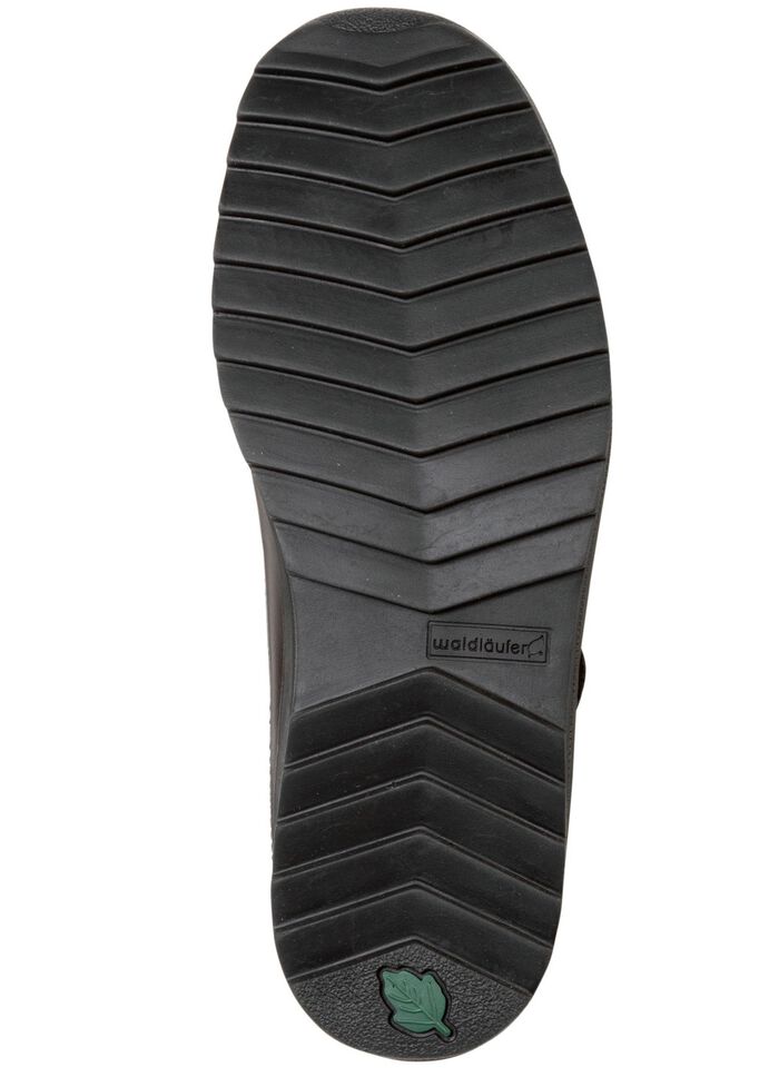 Waldl&auml;ufer, gevoerde herenlaarzen, winterschoenen, breedte K, met lamsvacht ZWART