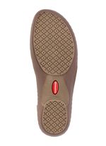 ELENA EDEN sandalen met bandjes van nappaleer en su&egrave;de met effectief reli&euml;f OUD ZILVER