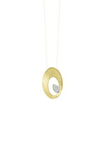 Elegante blikvanger: hanger met 11 diamanten 
