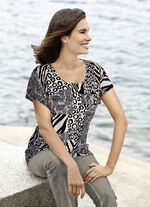 Shirt met verlaagde schouders 