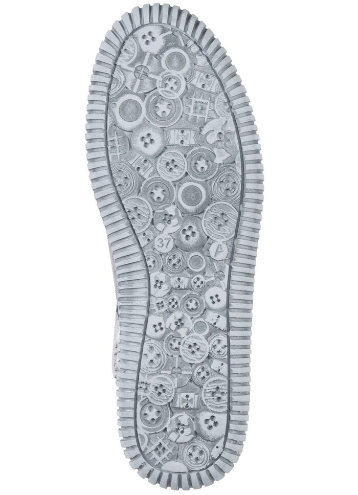 Gemini-laarsje met effectieve stiksels GRIJS-MEERKLEURIG