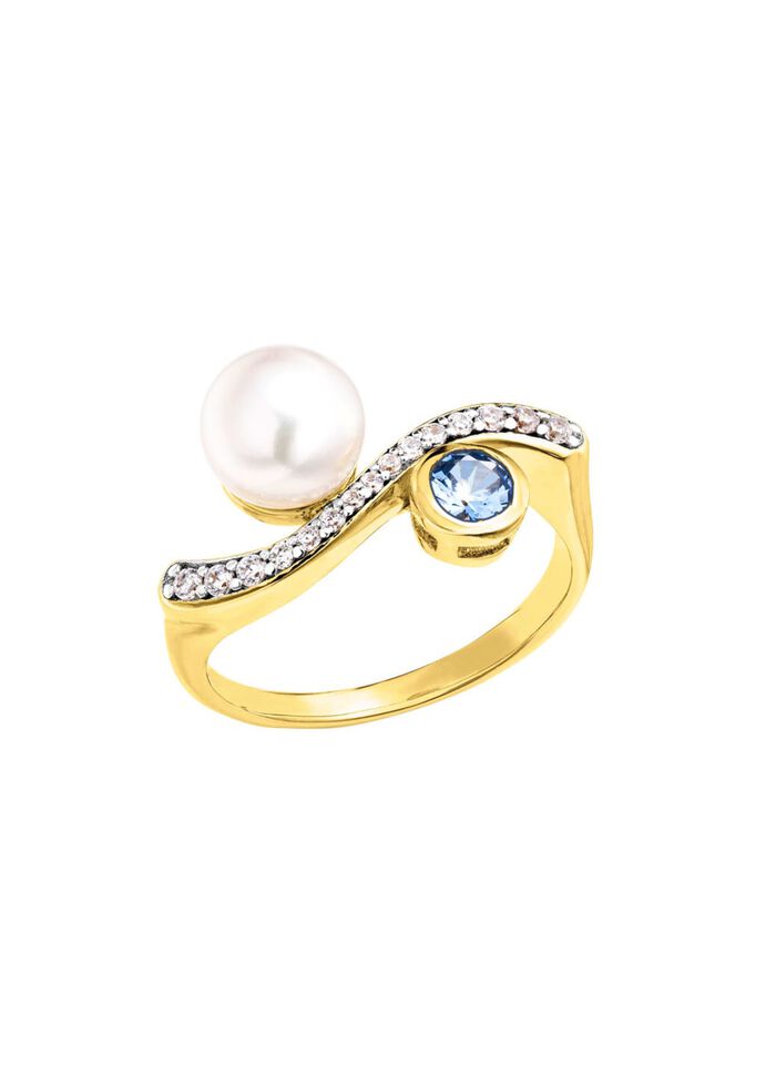 Schitterende verfijning &ndash; vergulde damesring 