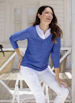 Overhemdtuniek met 2-in-1-look 