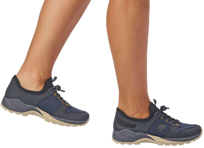 Rieker sneakers met uitneembare MemoSoft textielinleg DONKERBLAUW