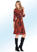 Jurk met strikceintuur 