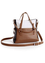 Collezione Alessandro tas met zebra-design ZWART-ECRU