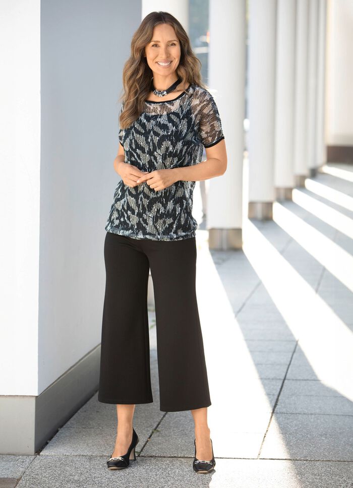 2-delige set met ronde halslijn 