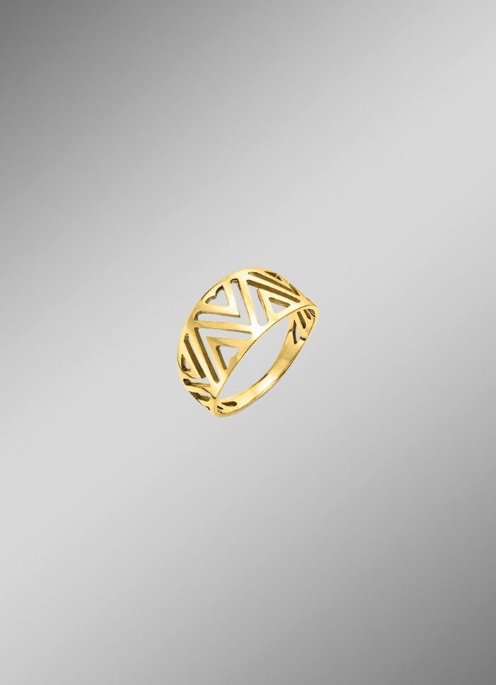 Moderne damesring van goud 