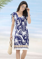 Laurina-jurk met briljant printdesign 