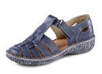 ELENA EDEN, zomerse damespantoffels, breedte G, met klittenbandsluiting JEANS