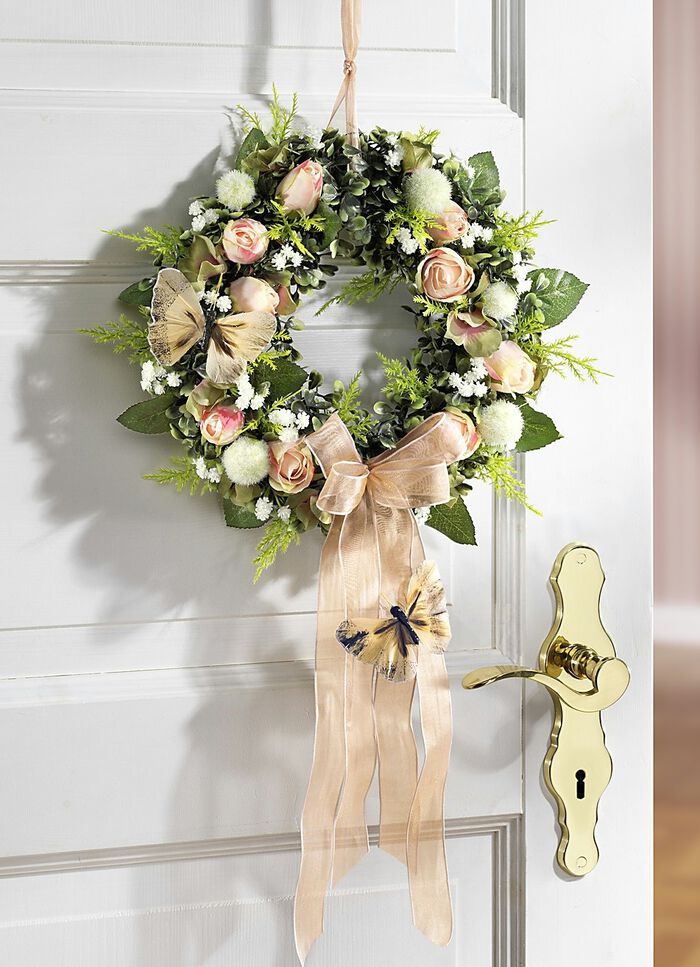 Wandkrans met vlinders 