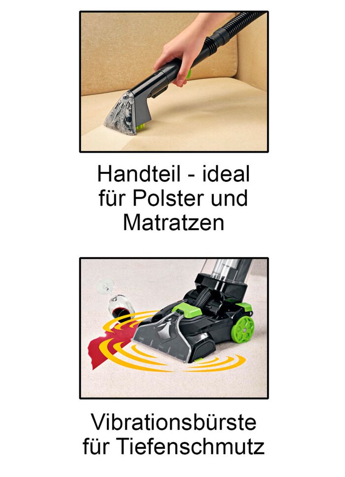 Professionele reiniger 3-in-1 - voor tapijten en harde vloeren 