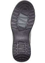 ELENA EDEN veterschoen van gedeeltelijk reliëfnubuckleer GREY-ZWART-BORDEAUXROOD