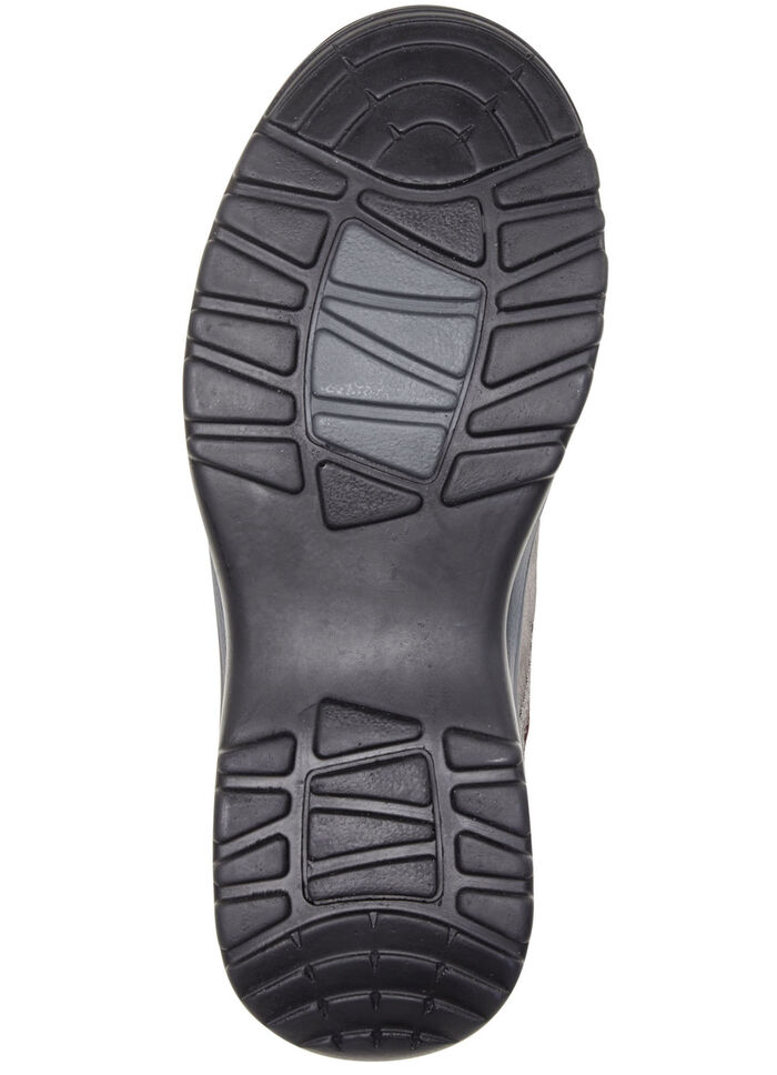 ELENA EDEN veterschoen van gedeeltelijk reliëfnubuckleer GREY-ZWART-BORDEAUXROOD