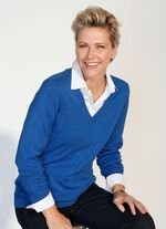 Trui met modale inhoud BLAU