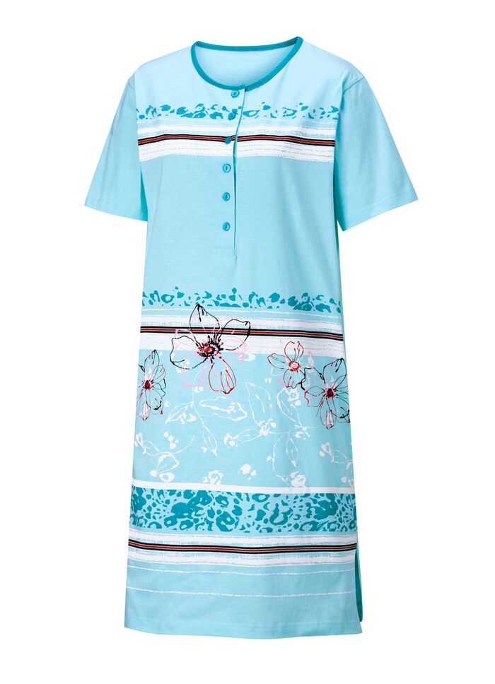 Set van twee nachthemden met geplaatste print op de voorkant 