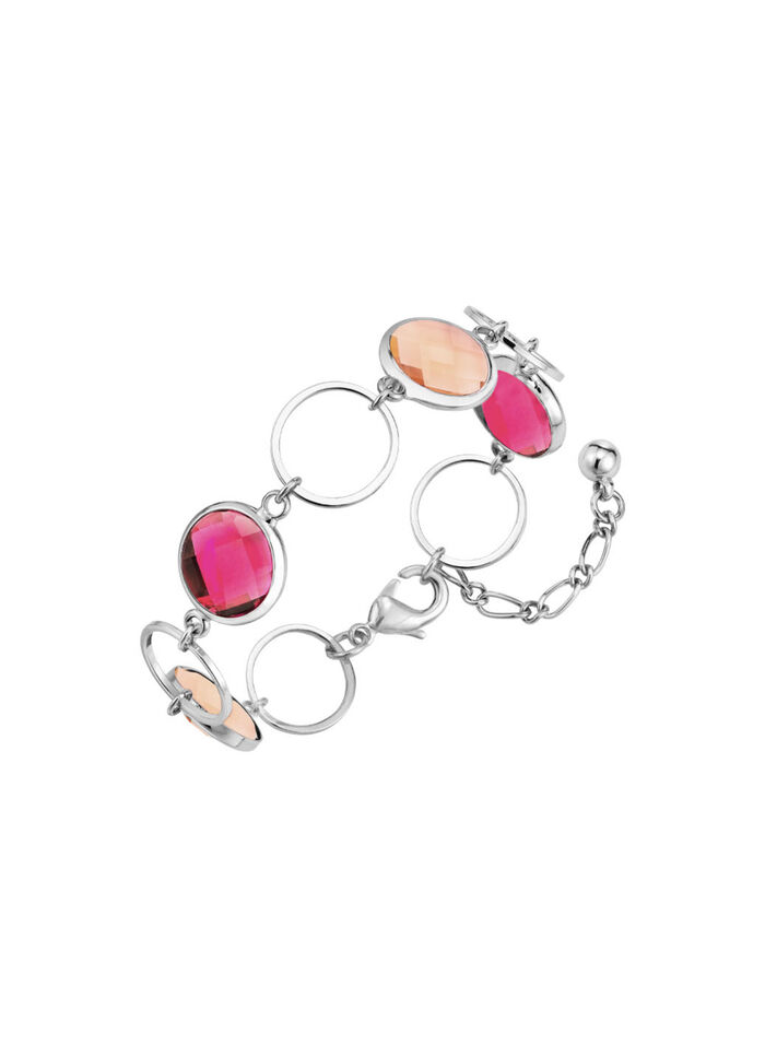 Sieradenset, 3-delig, met kristalstenen 