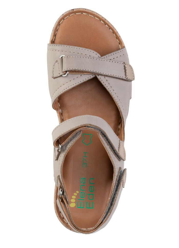 ELENA EDEN sandaal met contrasterende bies 