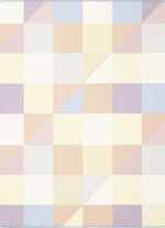 Knuffelzachte deken met moderne kleuren 