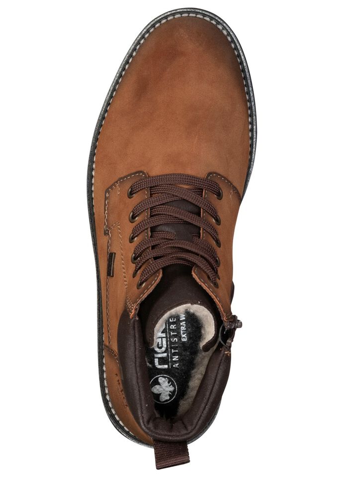 Rieker, gevoerde herenlaarzen, winterschoenen, breedte H, met rits 