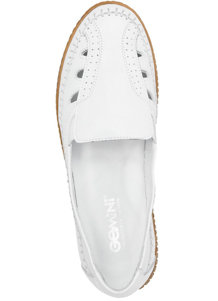 ELENA EDEN pantoffels met een gerimpelde structuur WIT