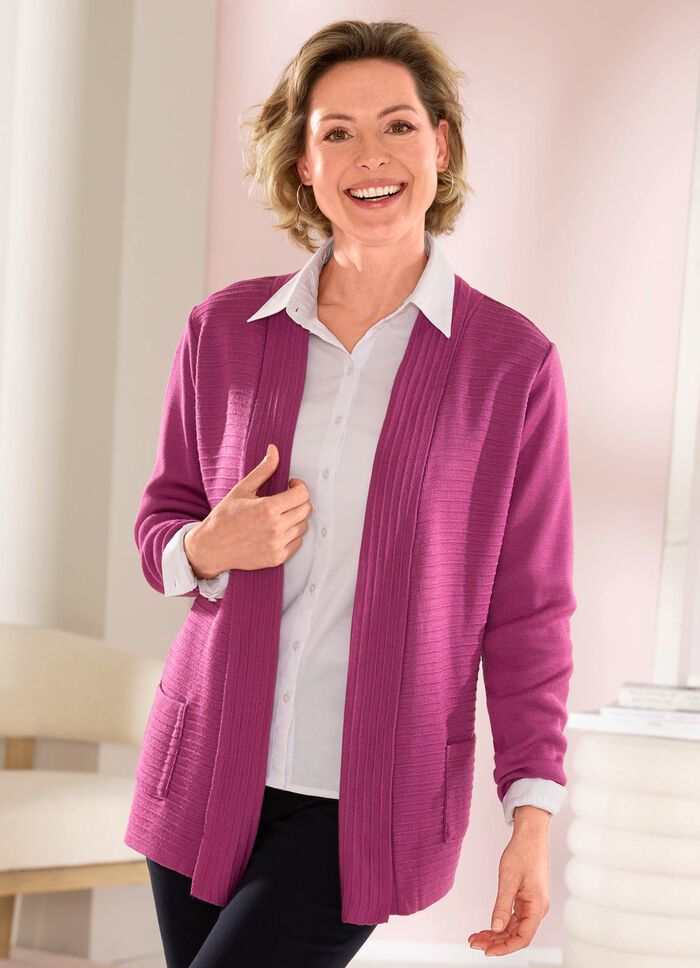 vest met gestreepte structuur 