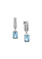 Sprankelende elegantie voor je oren: oorbellen met blauwe topaas 