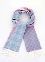 Sjaal met houndstoothmotief 