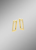 Moderne creolen met diamanten 