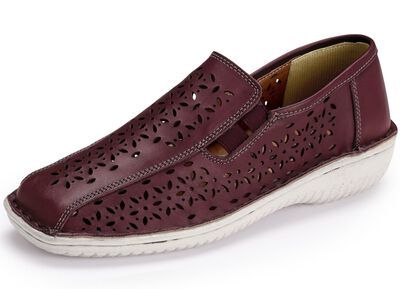 ELENA EDEN pantoffels van schaduwrijk nappaleer 