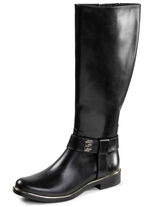 ELENA EDEN, trendy dameslaarzen, winterschoenen, breedte G, met rits ZWART