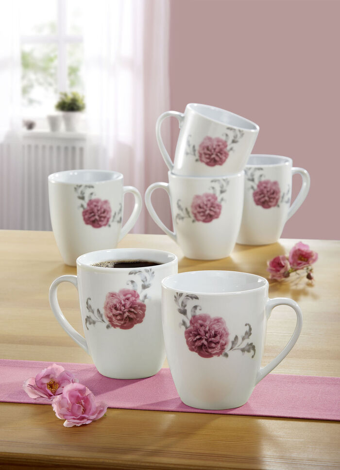 Como" porseleinen serie ROZE-GRIJS