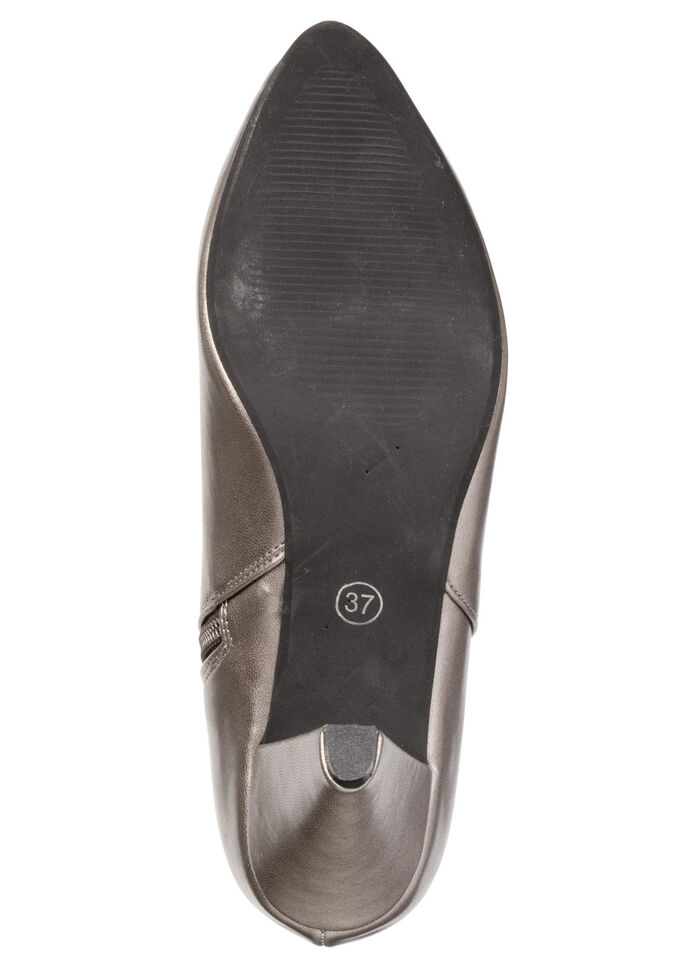 Andrea Conti, trendy dames enkellaarsjes, met rits ANTIEK ZILVER