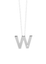 Uniek en elegant: Platina letterhanger 