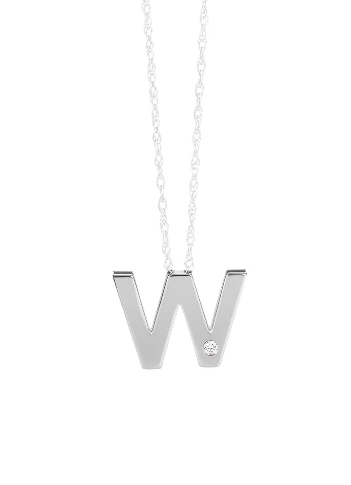 Uniek en elegant: Platina letterhanger 